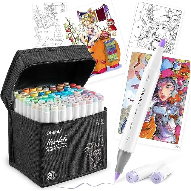 Mancola 100色 筆ペン マーカーペン イラストマーカー 暗記ペン カラー