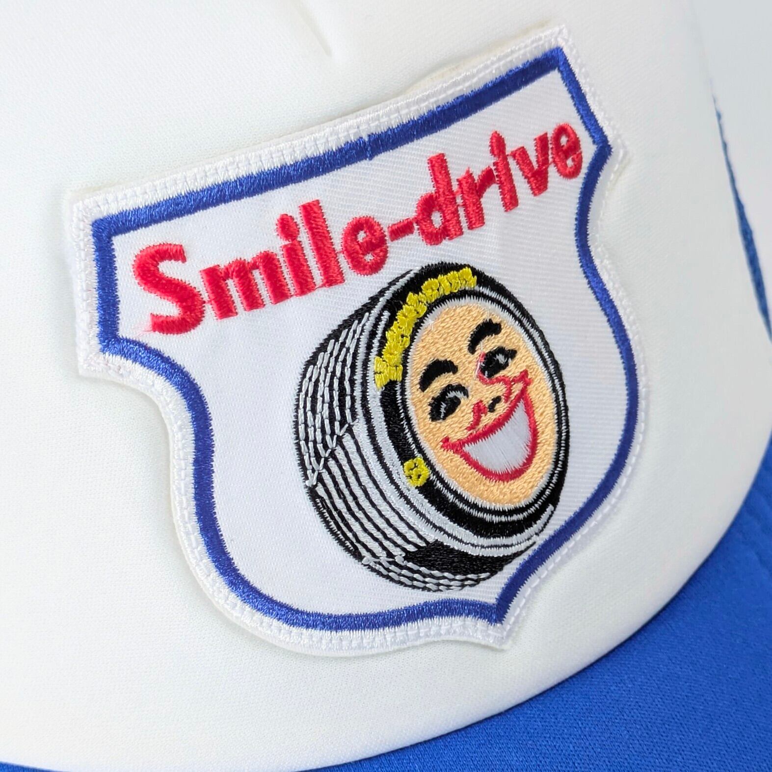 【 Mesh Cap / メッシュキャップ 】 スマイレージ (Smile-drive) / 横浜ゴム / ヨコハマタイヤ / BLUE / レーシングキャップ / ベースボールキャップ 〚アメリカン雑貨 アメトイ〛