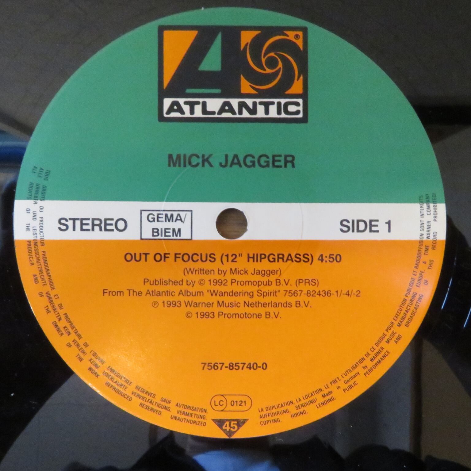 Mick Jagger / Out Of Focus [7567-85740-0] - 画像3