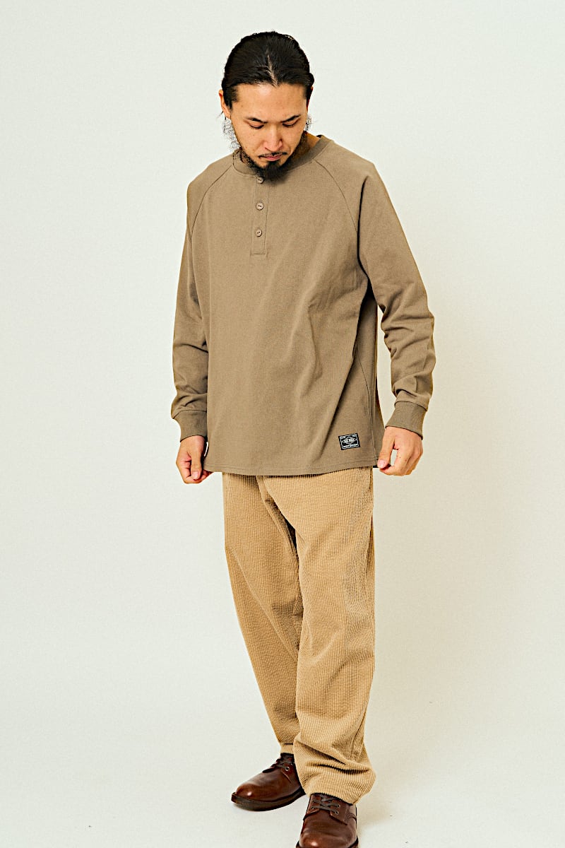 10OZ Henry Neck L/S Tee - 102538790 | 【BIG MIKE / ビッグマイク