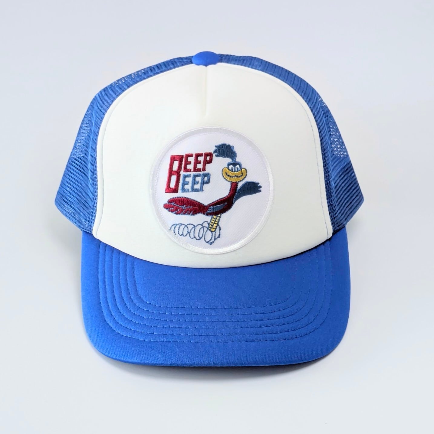 【 Mesh Cap / メッシュキャップ 】ロードランナー BEEP BEEP / BLUE / レーシングキャップ / ベースボールキャップ 〚アメリカン雑貨 アメトイ〛 (Smile-drive) / 横浜ゴム / ヨコハマタイヤ / BLUE / レーシングキャップ / ベースボールキャップ 〚アメリカン雑貨 アメトイ〛
