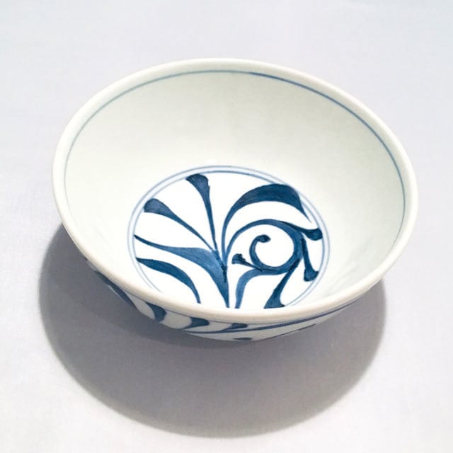 砥部焼／梅山窯】小どんぶり（唐草） | 砥部焼専門店／砥部焼の浜陶