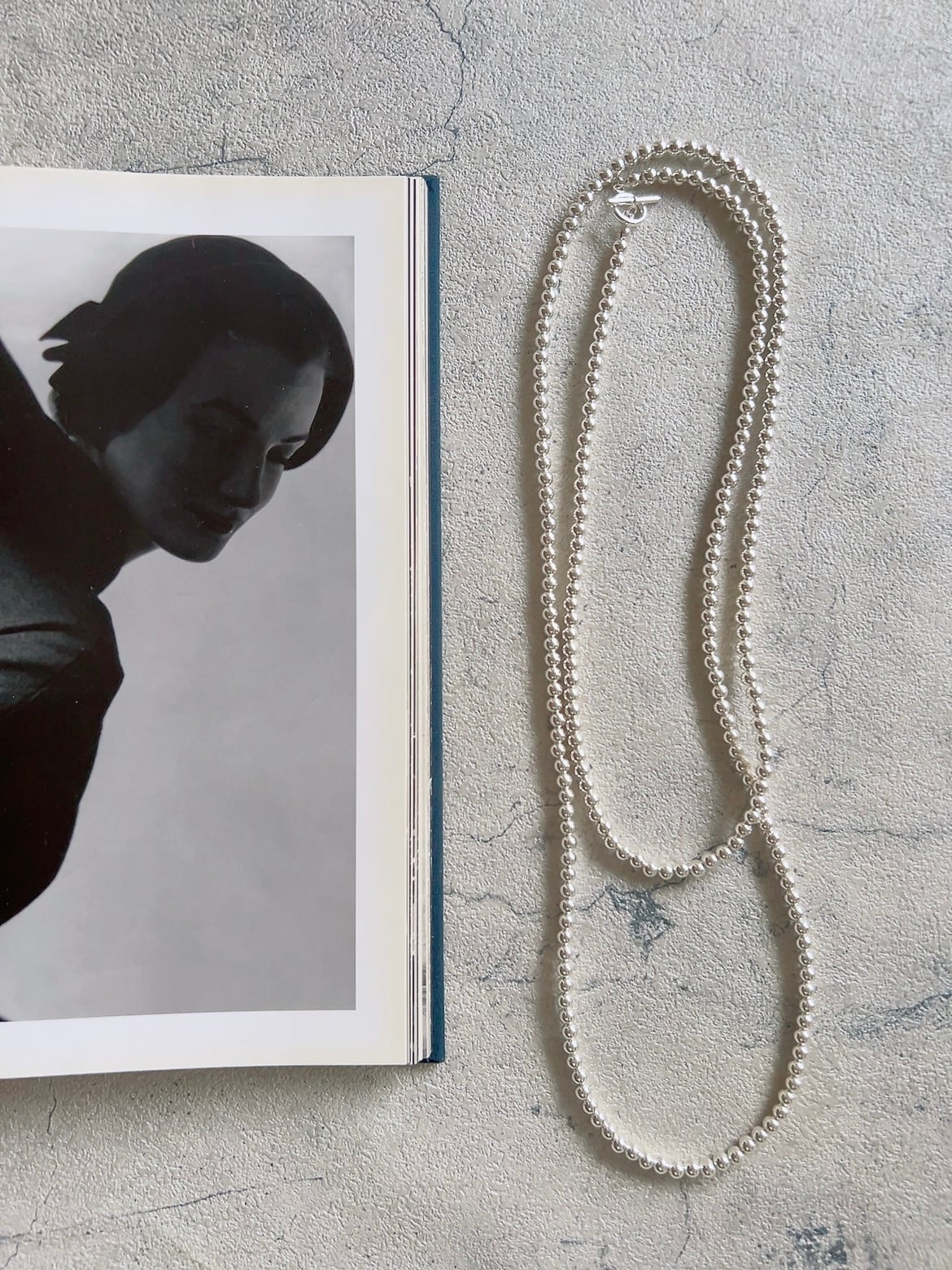 シルバー925スーパーロングボールネックレス （5㎜、120㎝） | 上品な