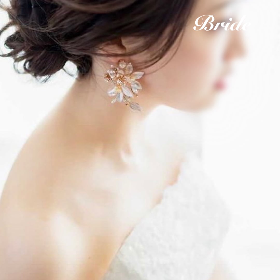 FP-32】ブライダル ピアス / イヤリング（silver/gold） | BRIDE ME