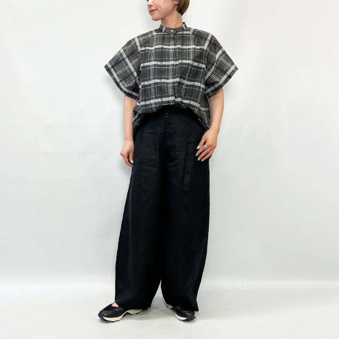 FLORENT フローレント 2026 春夏 ジャージ素材ブラウス FLORENT フローレント シアーチェックブラウス 2602F01007 2026春夏