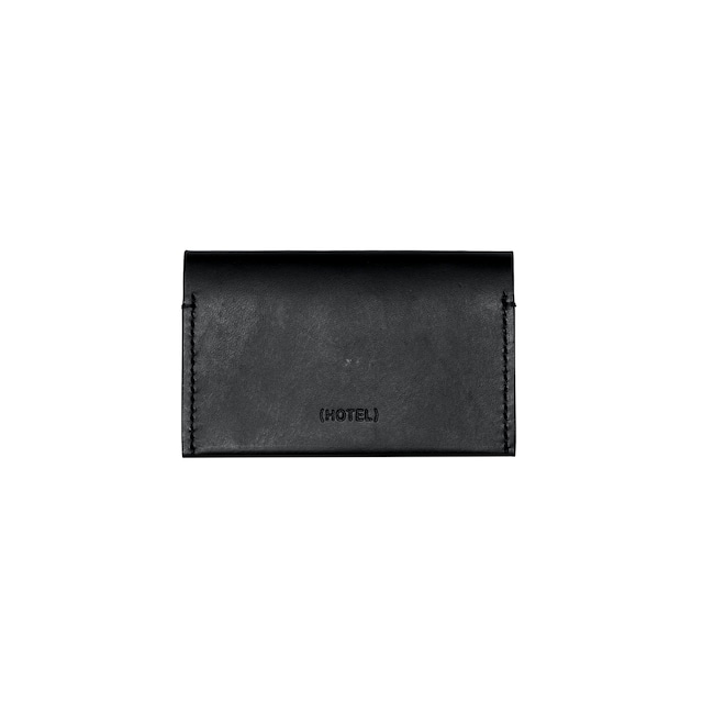 TRUNK Leather Card Case Black/ Beige