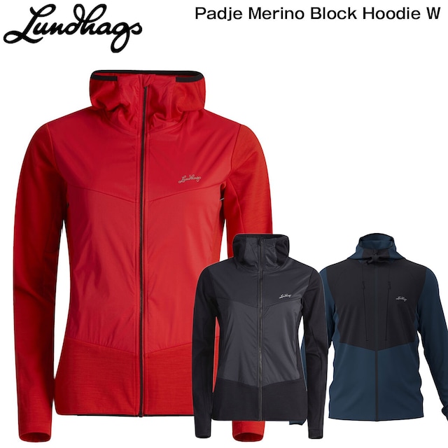 Lundhags ルンドハグス レディース PadjeMerinoBlockHoodie メリノウール