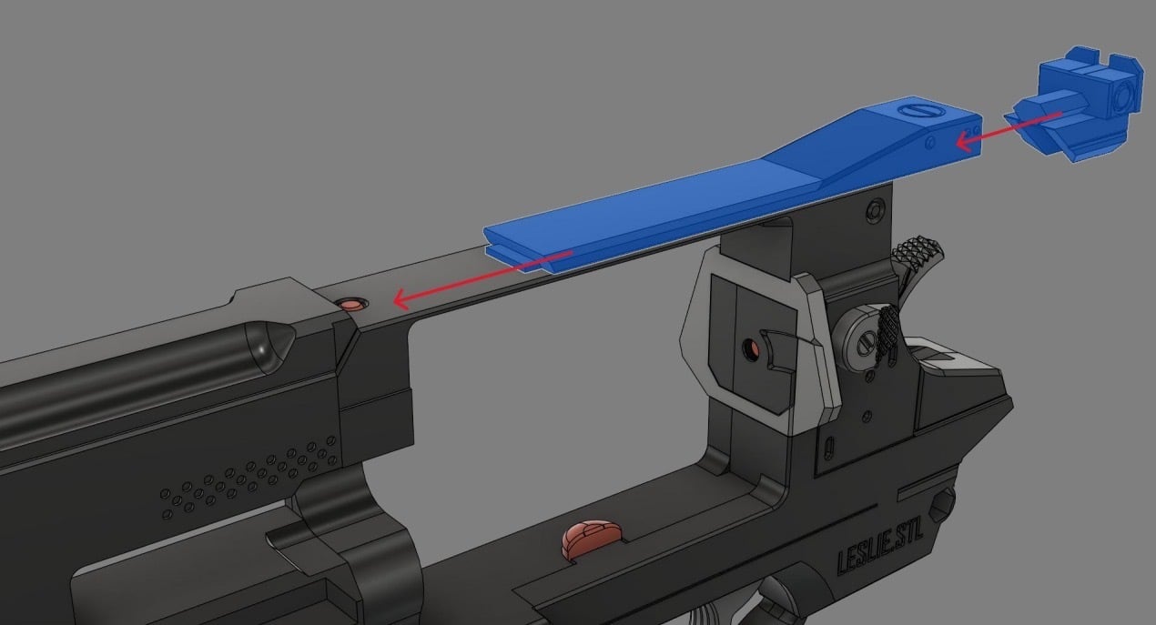 可動モデル）RE9 リボルバー 強化版(金属なし、発射機能なし） | 3D