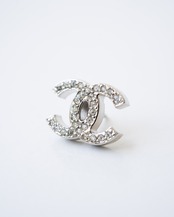 〈CHANEL〉CC mark Pin brooch 2007AW