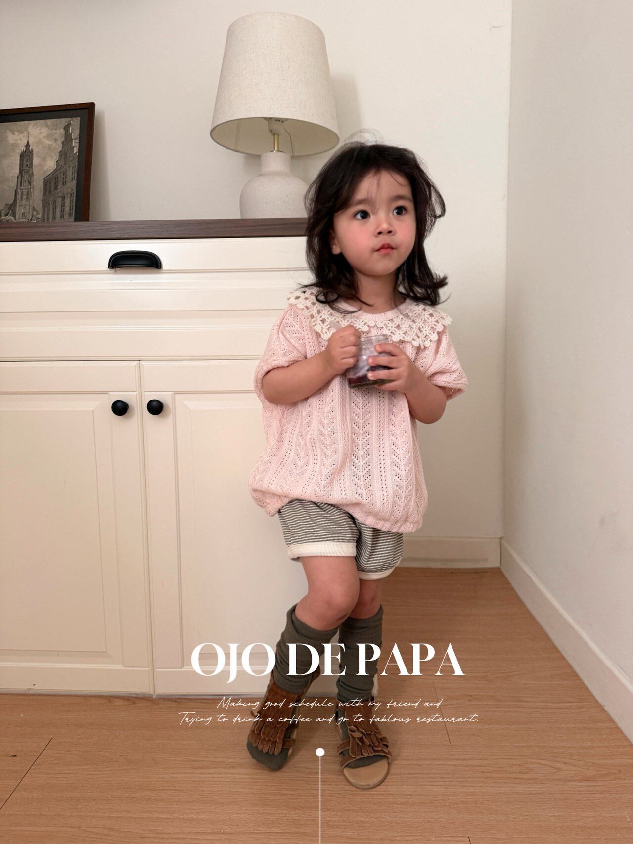 《予約》ojo de papa ¨ lace knit tee ¨ 2nd 26summer