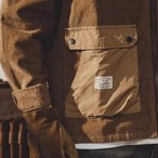 Zip-Up Work Jacket with Stand Collar ◇2color H0803