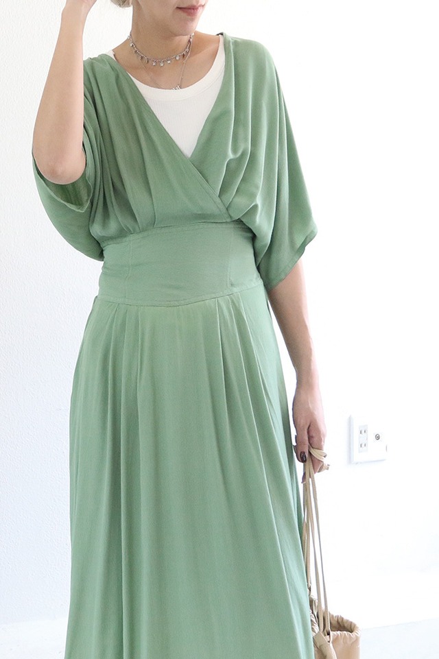 カシュクールドレス / COLOR CACHE-COEUR DRESS(26S33006E)