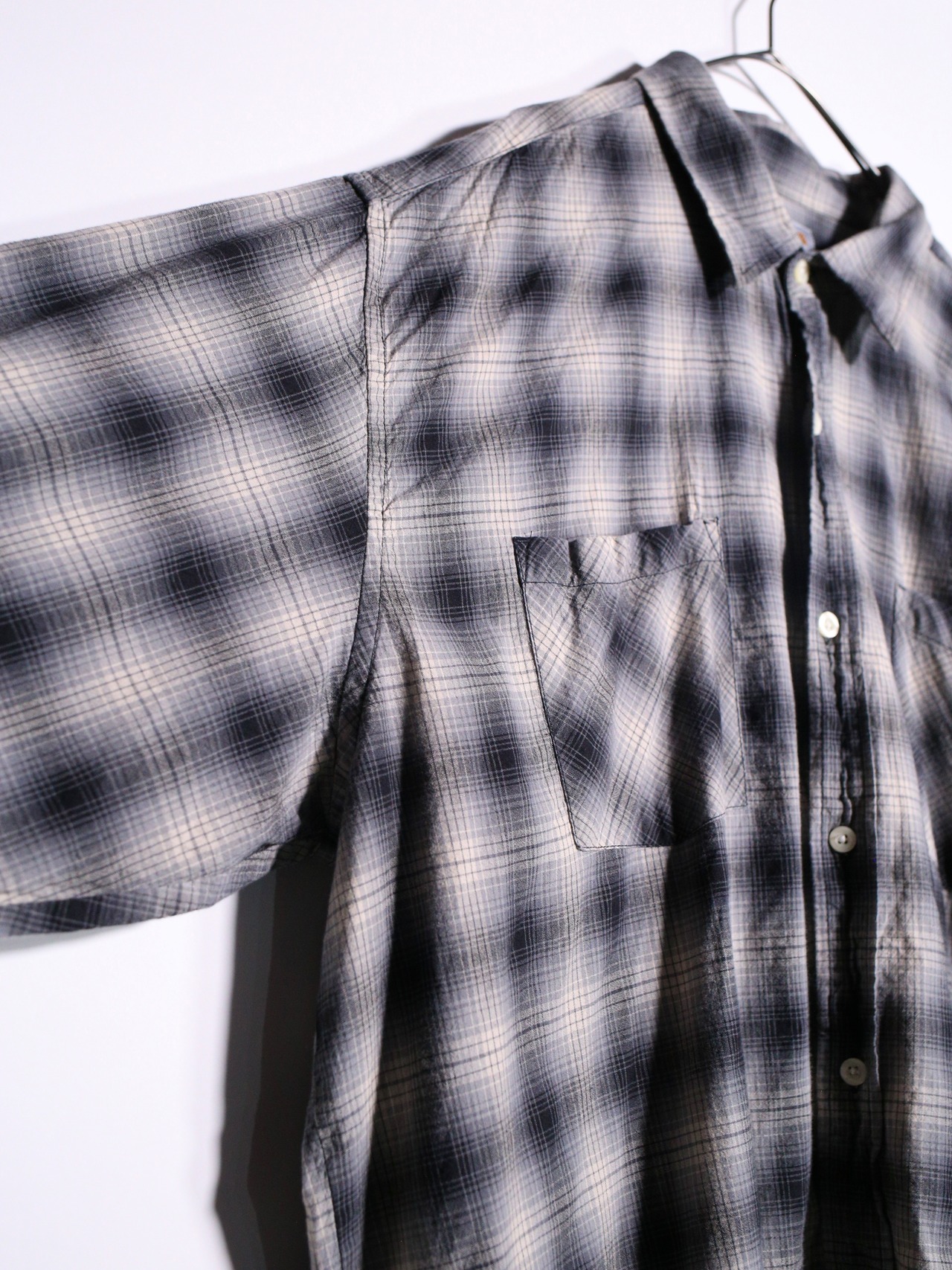"Carhartt" XXL  over silhouette ombre check shirt - 13