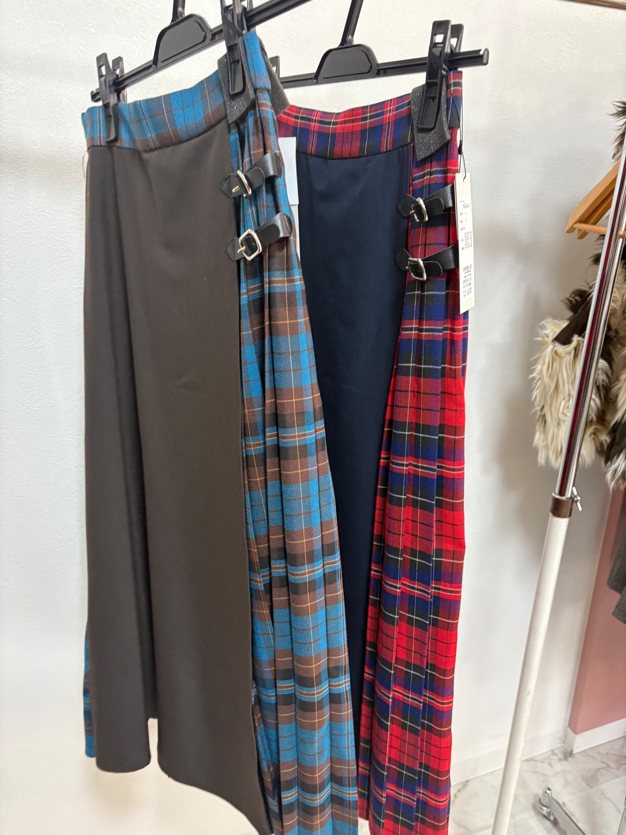 felini　チェック切り替えスカート　57103