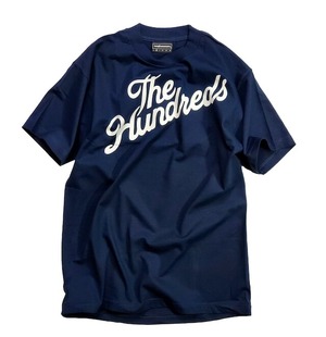 THE HUNDREDS / FOREVER SLANT LOGO T-SHIRT / NVY / WHT