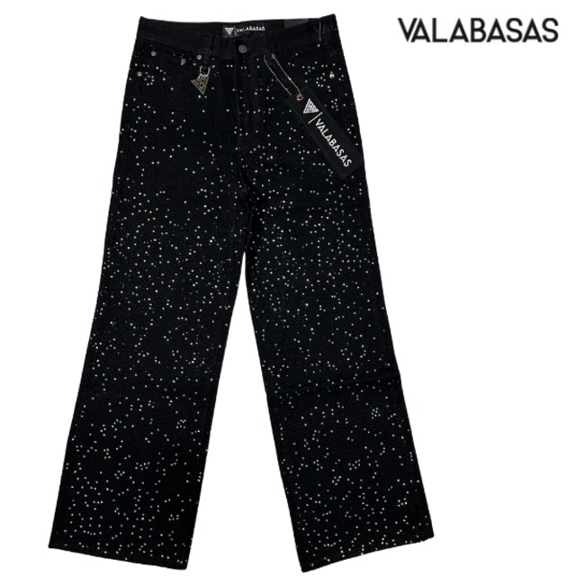 VALABASAS「"Jelato" Baggy Pants Black×Black」