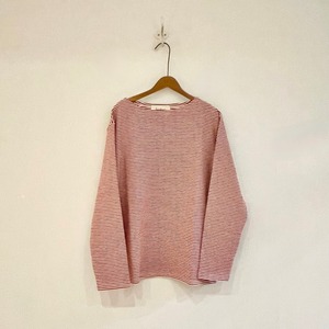 C91500 〈ROSANNA〉 Border Jersey  Boat-Neck Tee