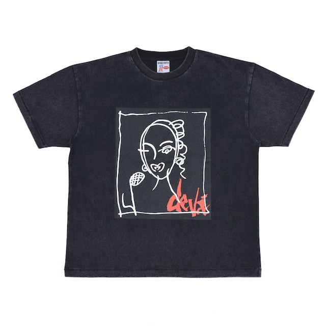 【DEVA STATES】Tshirt - PARADISE - Washed Black(WASHED BLACK)