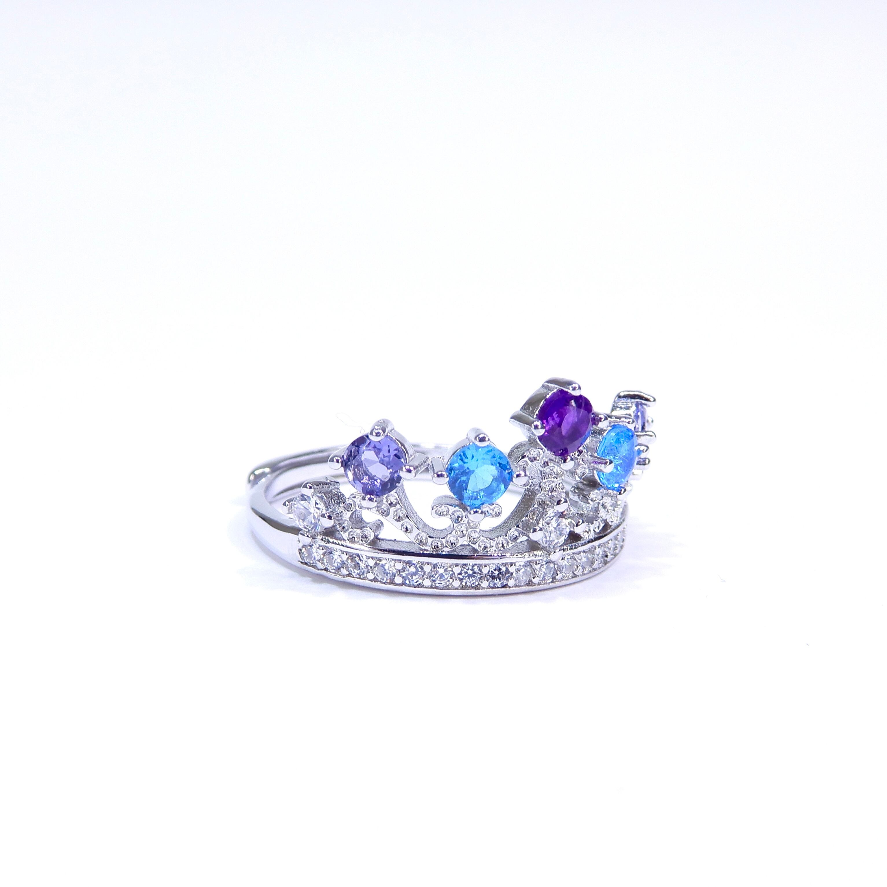 Princess Tiara Ring♦︎アメシスト・ネオンアパタイト・アイオライト♦︎《0128》