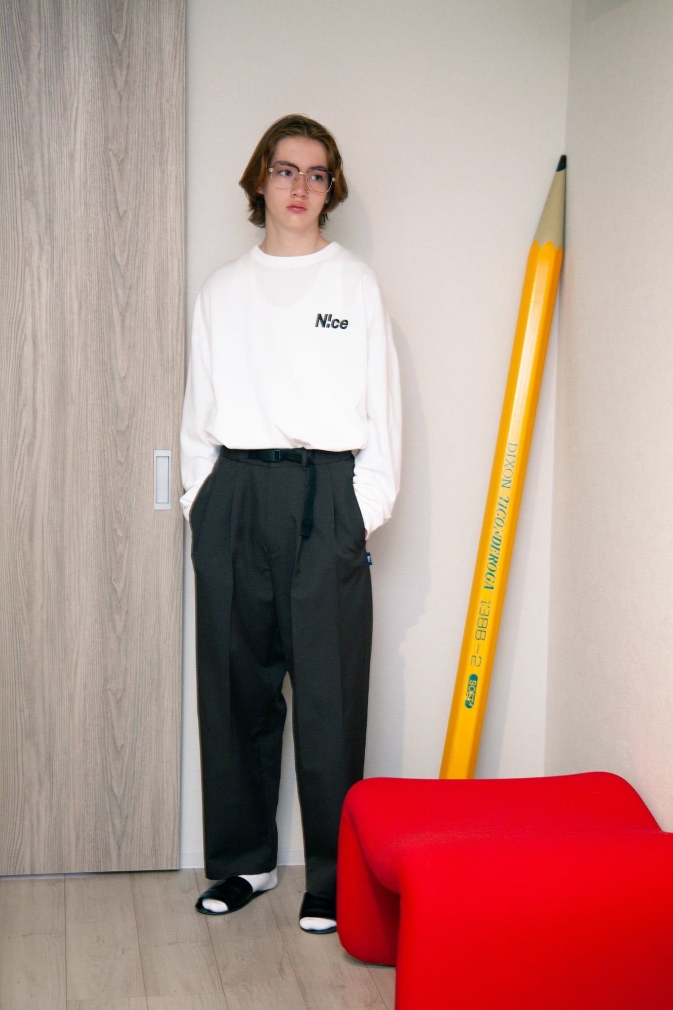 N!ce chino pants（BROWN） | N!ce shop