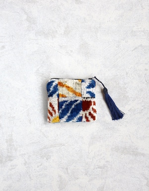 ＊Silk Ikat velvet ふわふかポーチ＊smaller