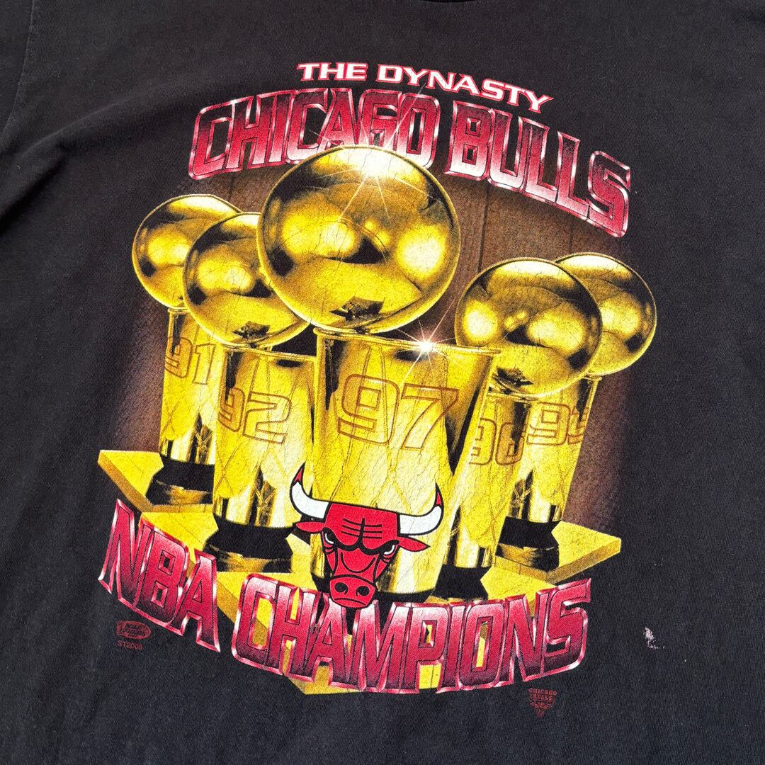 シカゴ ブルズ 1997 NBA チャンピオンヴィンテージ加工TシャツXL ｜その他