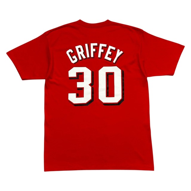 MLB CINCINNATI REDS KEN GRIFFEY JR. MAJESTIC T-SHIRT SIZE L (USED)