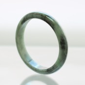 【内径 約58mm】 Marble Komaru 翡翠バングル A貨翡翠 jd_bg1439