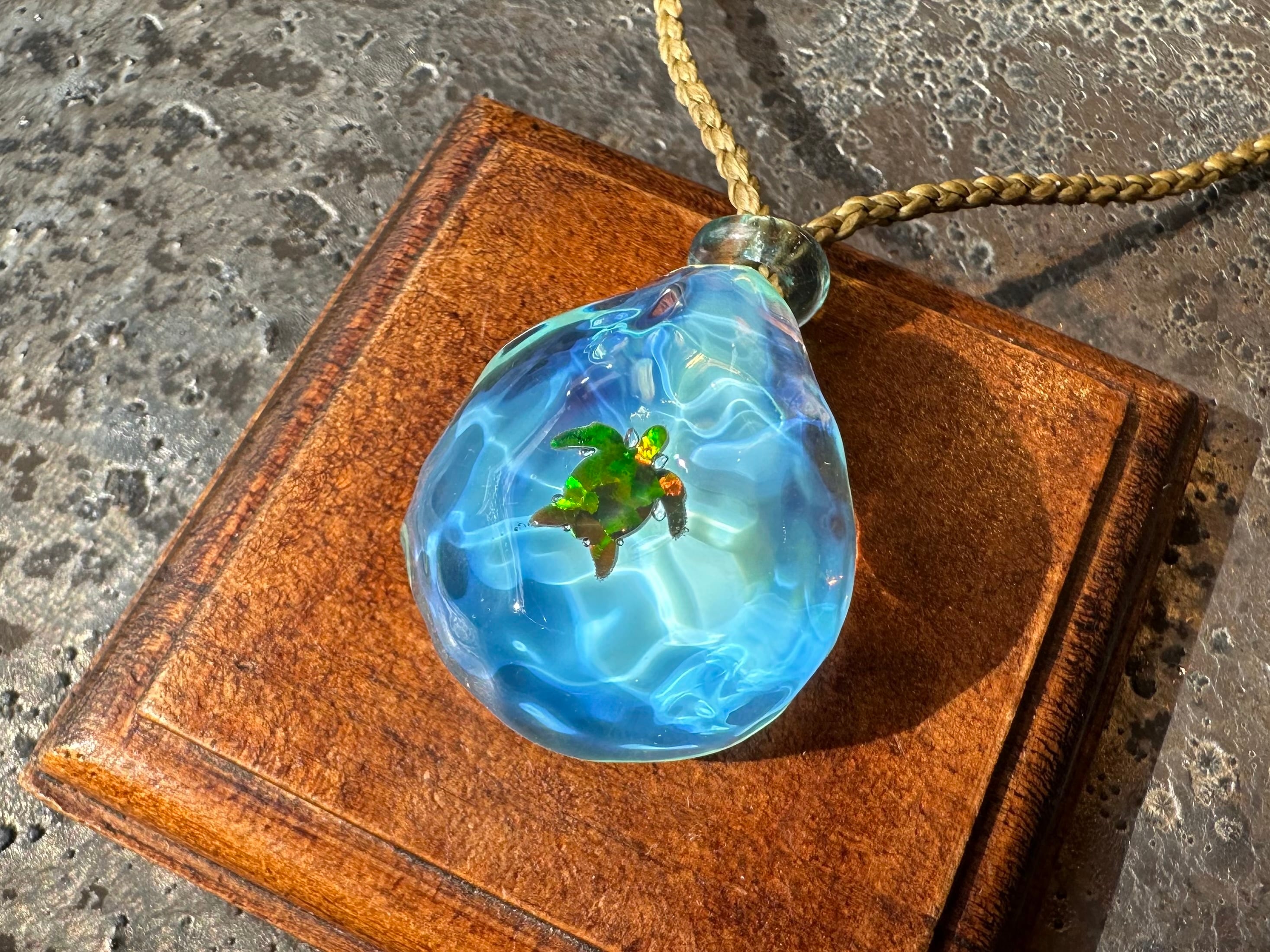 BlueFlower】青の花ヘアゴム size S | GuruGuruGlass