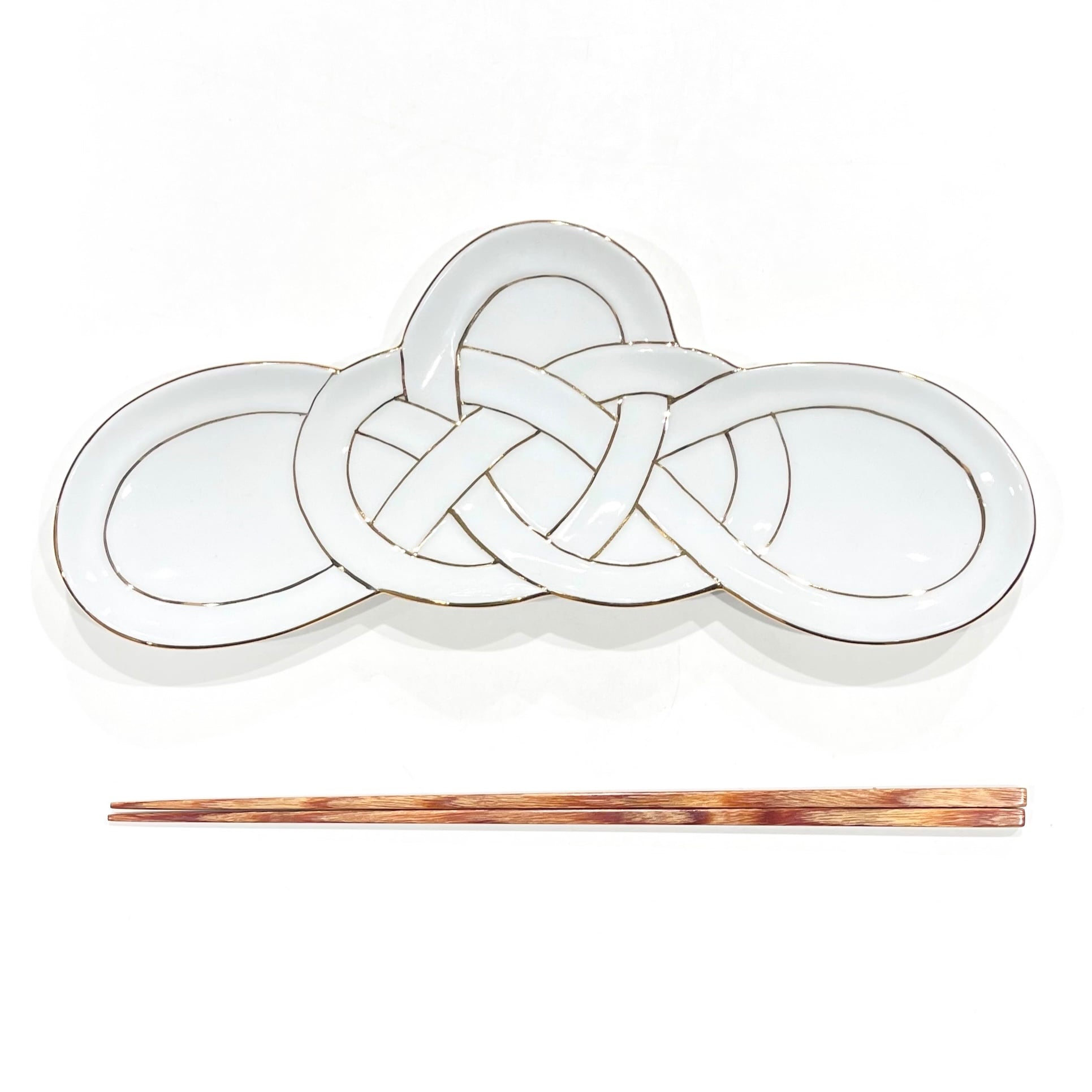 金線 松結び長皿 | 24to3［西富陶磁器オンラインストア 有田焼・波佐見焼］