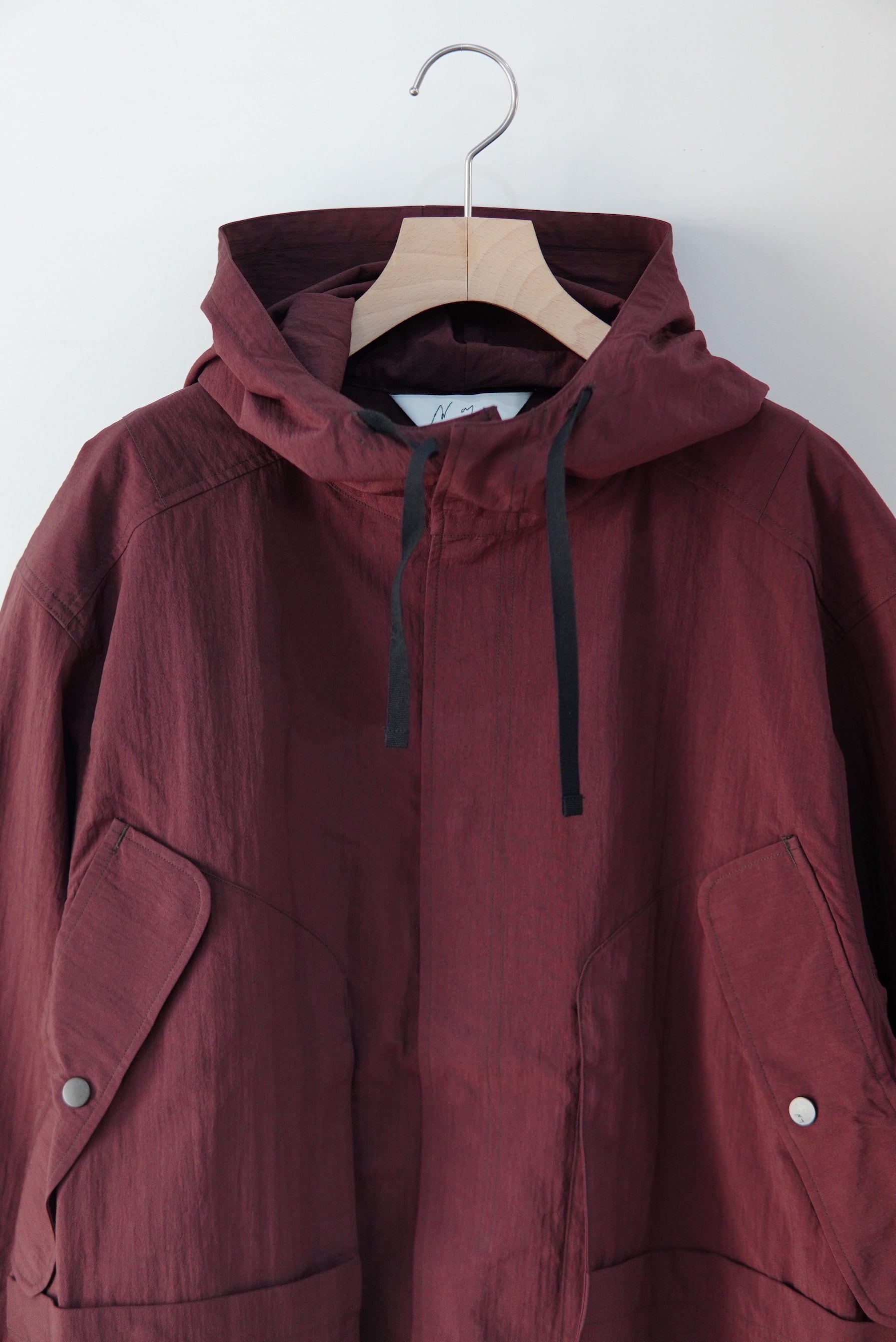 ANCELLM / WRINKLED NYLON OVER HOODIE / ANC-SH110 | POETRY