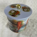 ビスケット缶　防湿クッキー缶　水辺の風景　お菓子缶　　12otdw2