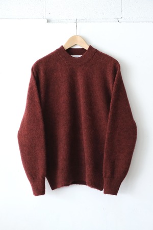 FUJITO C/N Knit Sweater　Wine Red,Brown,Charcoal