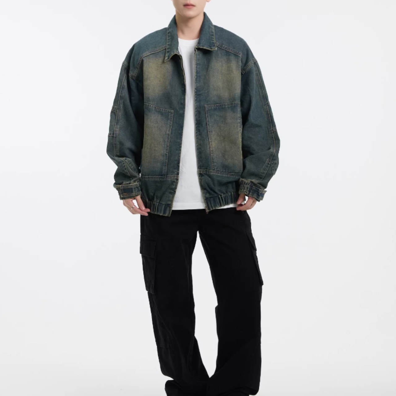 パッチポケット デニムジャケット af0486