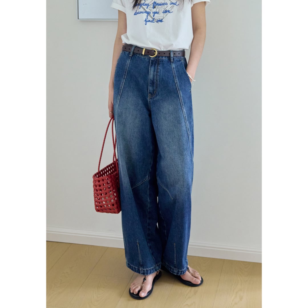 curve denim pants