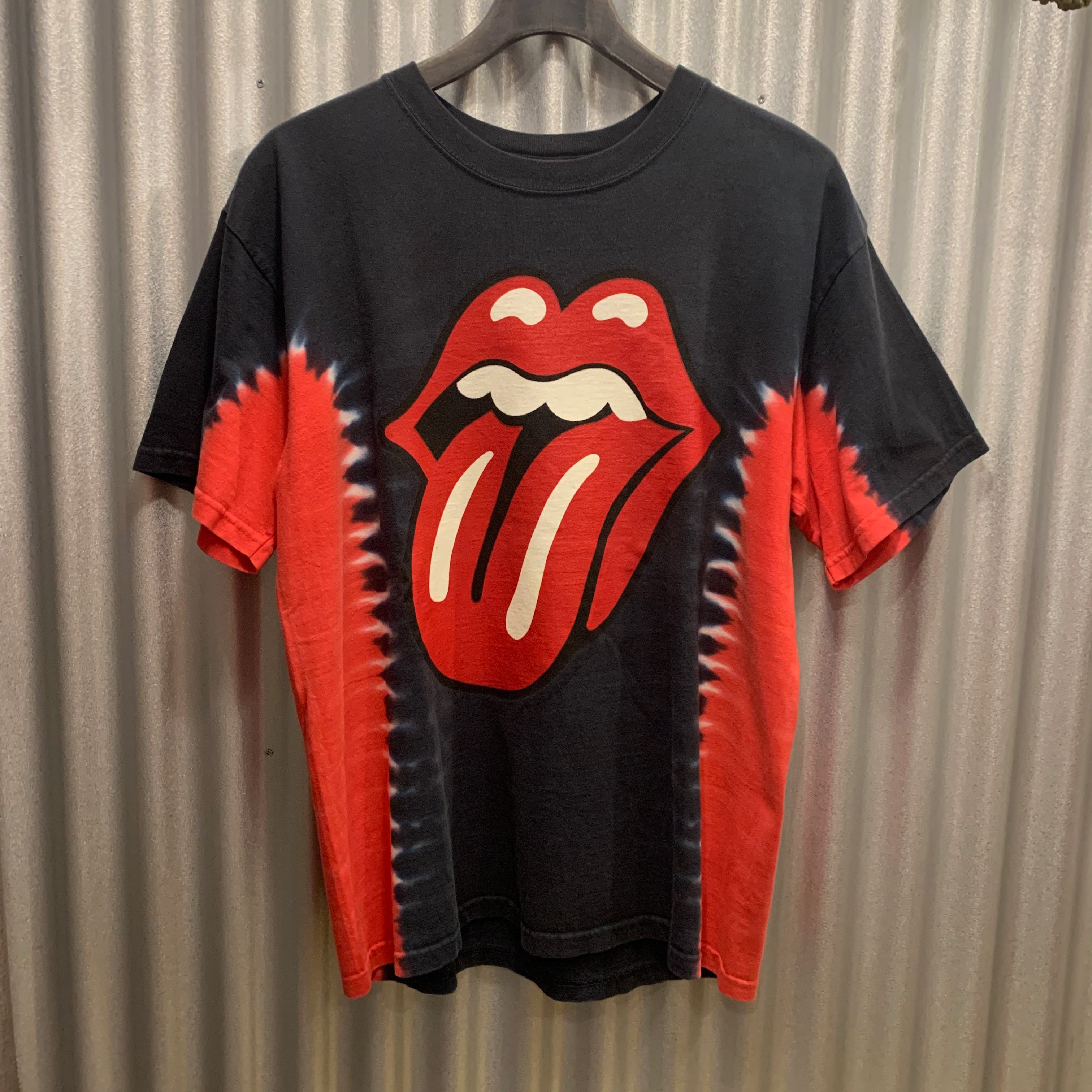 The Rolling Stones ローリングストーンズ　バンドTシャツ　タイダイTシャツ ベロT ブラック×レッド/1220423 |  number12 powered by BASE