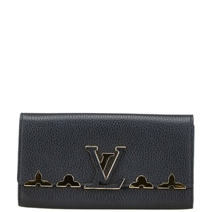 ルイ ヴィトン ポルトフォイユ カプシーヌ 長財布 M64551 ノワール ブラック レザー レディース LOUIS VUITTON 【中古】
