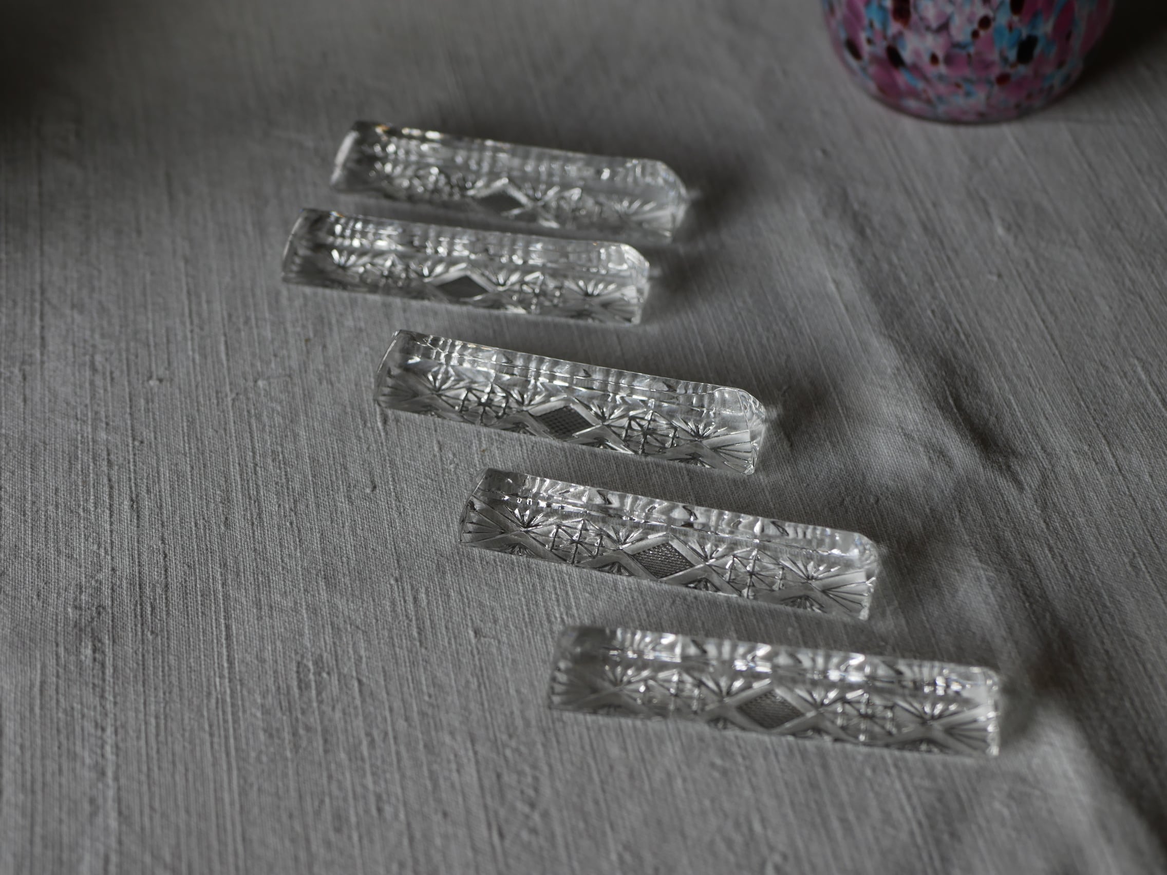 【専用】フランス　アンティーク　天使　ガラストレイ　ジュエリーレスト　ナイフ Yahoo!オークション -「アンティーク ナイフレスト