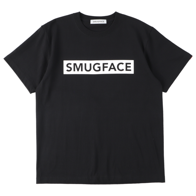 SMUGFACE / ボックスロゴ  Tシャツ  BLACK   (SFT-001)