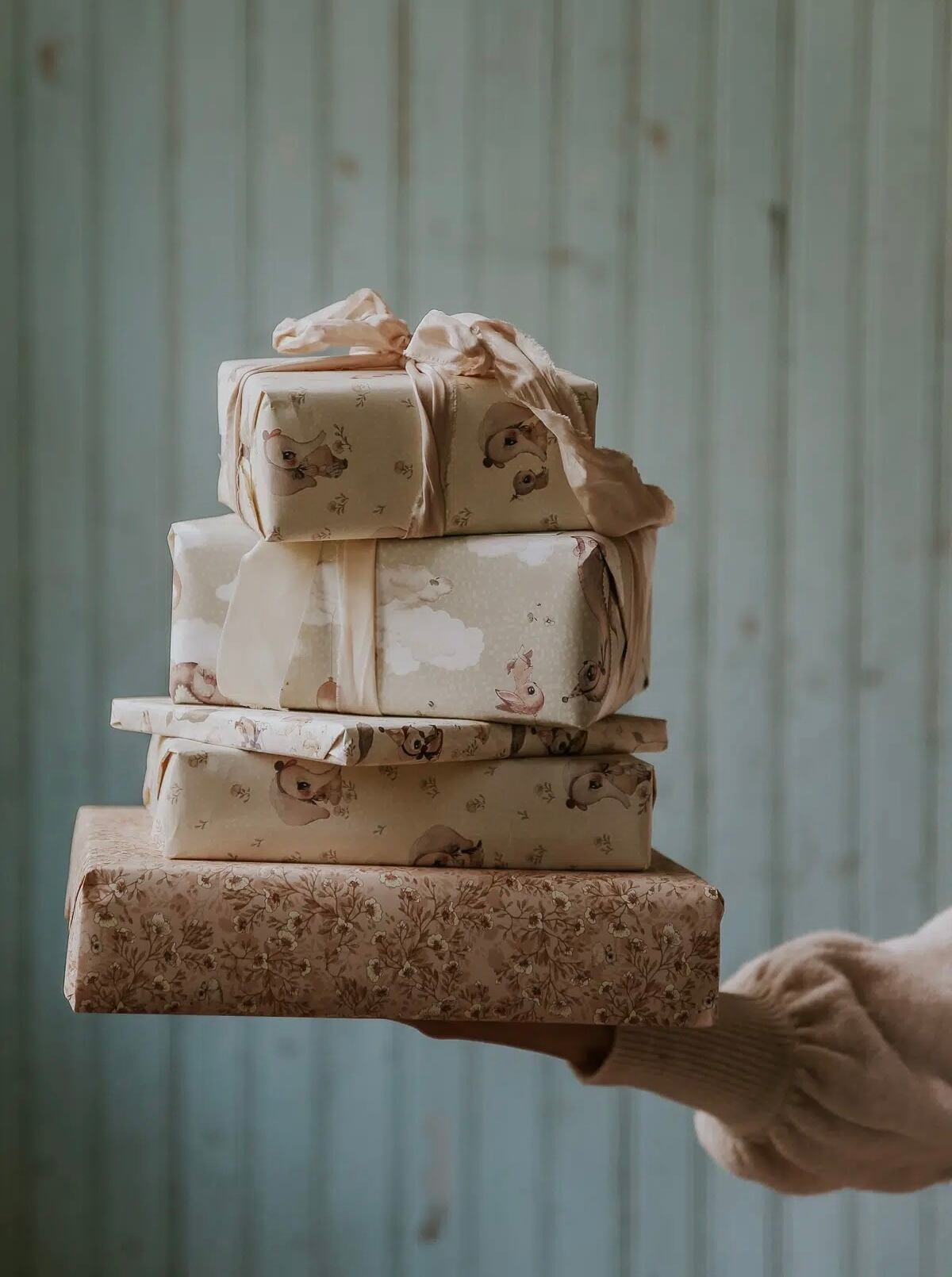 mrsmighetto】WRAPPING & CRAFT PAPER 4-PACK BABY ラッピング 包装紙