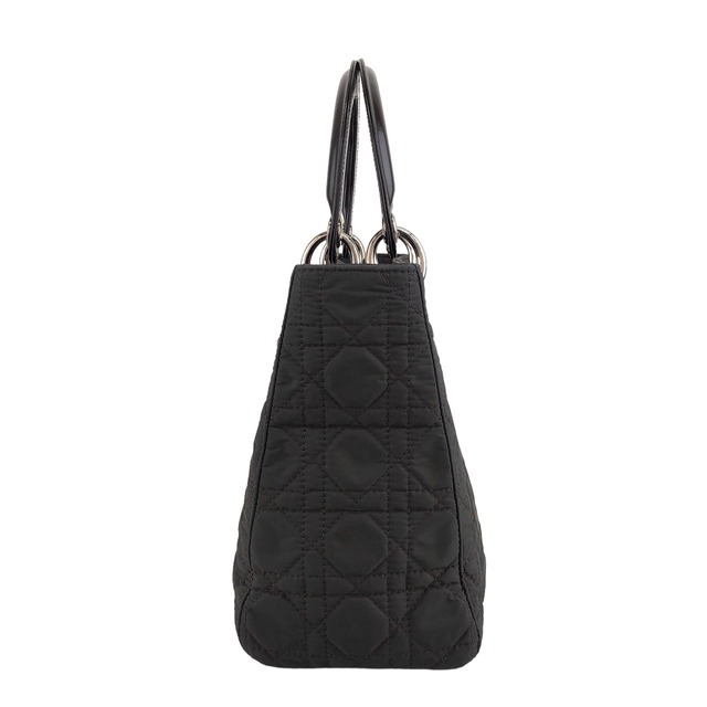 Christian Dior クリスチャン ディオール カナージュ ハンドバッグ ブラウン ロゴチャーム ナイロン vintage ヴィンテージ オールド svaska