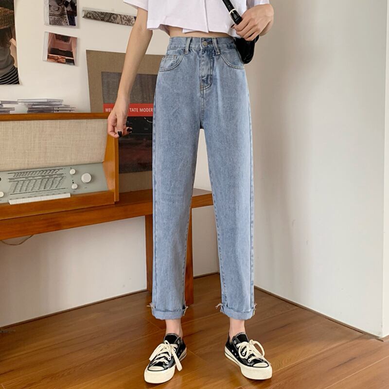 ウェストジーンズ スプリングスタイルルーズ薄手パンツ 春物 萌量不足13978343594