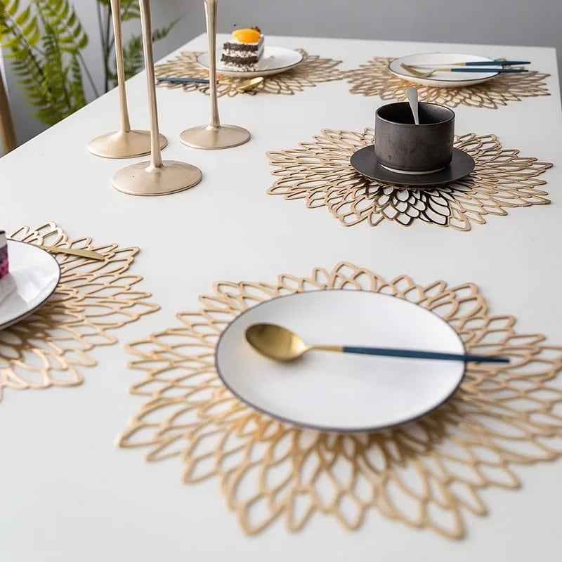 ブルーミング ランチョンマット ゴールド | Floraison Table