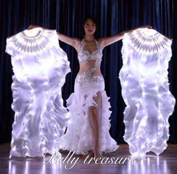 LEDライト付きシルクファンベール 左右セット BQ SF 01