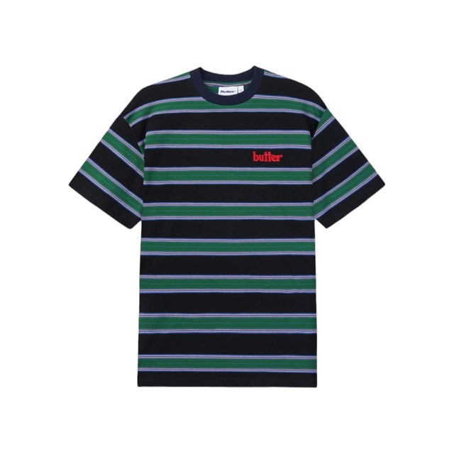 BUTTER GOODS【Stripe Tee - Forest / Navy】