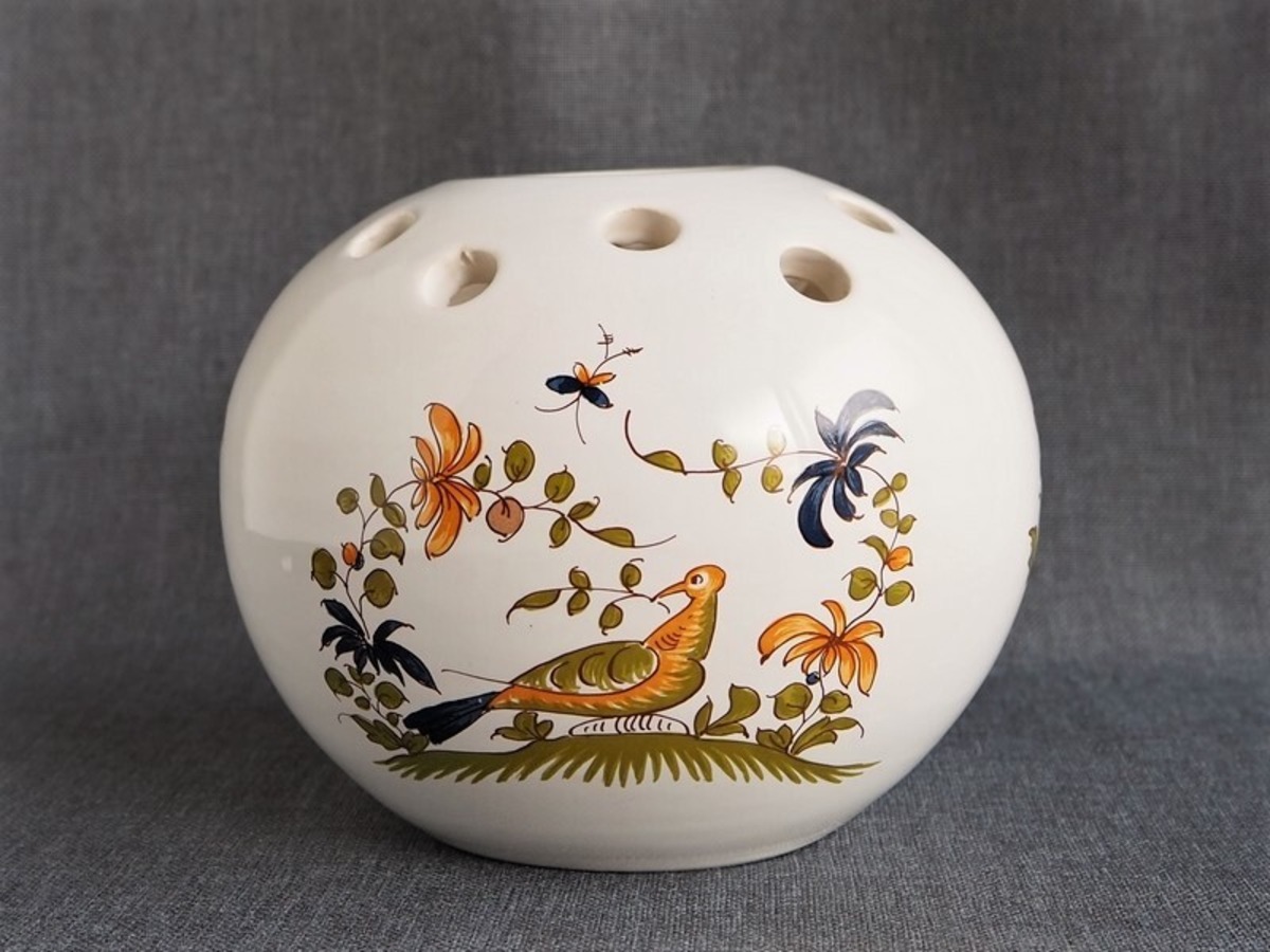 ムスティエ焼き 陶器の花瓶 フランス 87003 | 南仏蚤の市雑貨 Le 