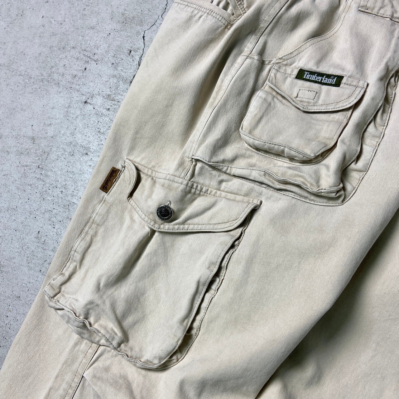 90年代 Timberland ティンバーランド コットンツイル 立体ポケット 