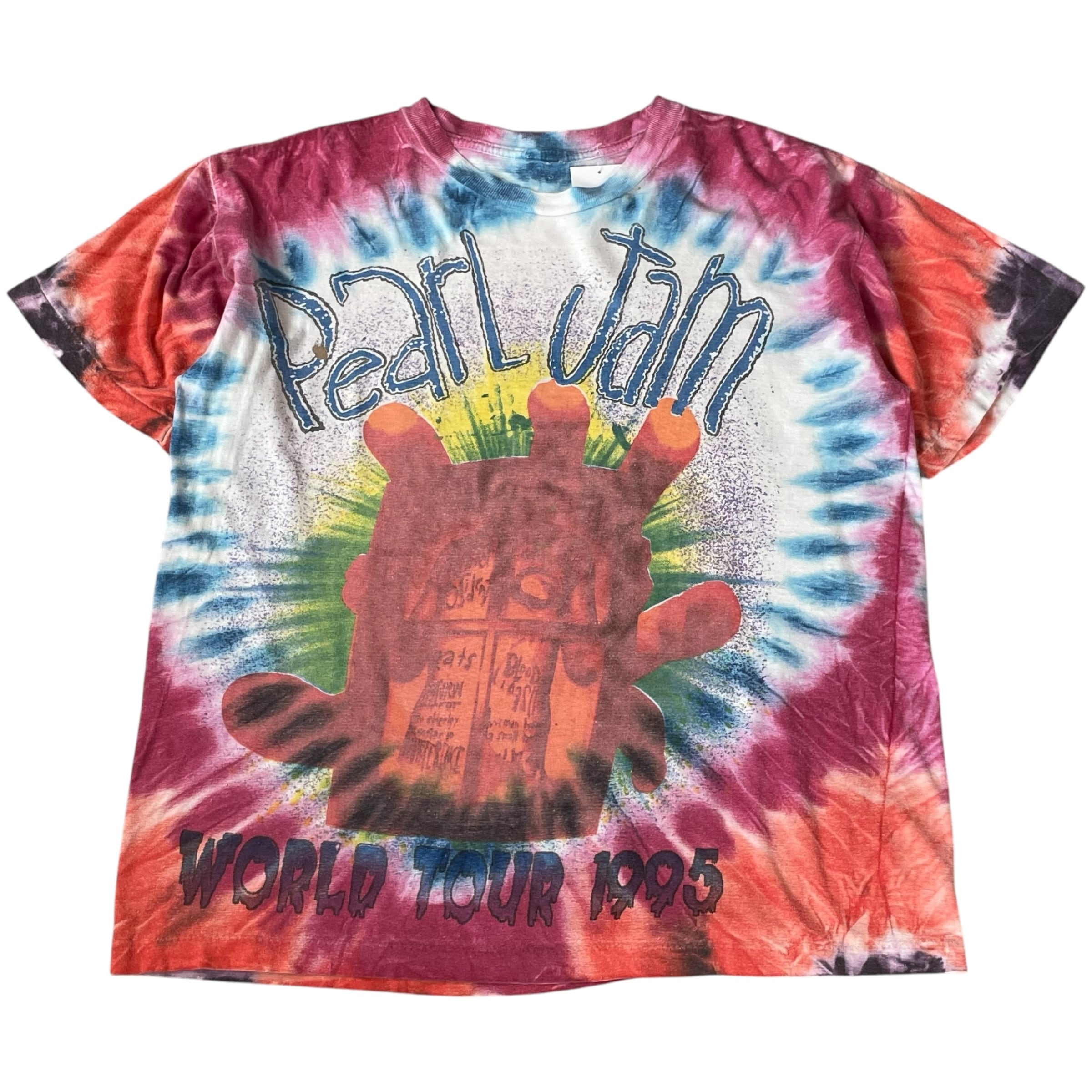 Special!!! 1995s PEARL JAM "parking lot" tie-dye T-shirt