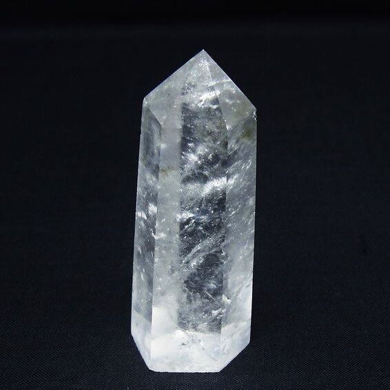 水晶 六角柱 ポイント 置物 一点物 142-9980