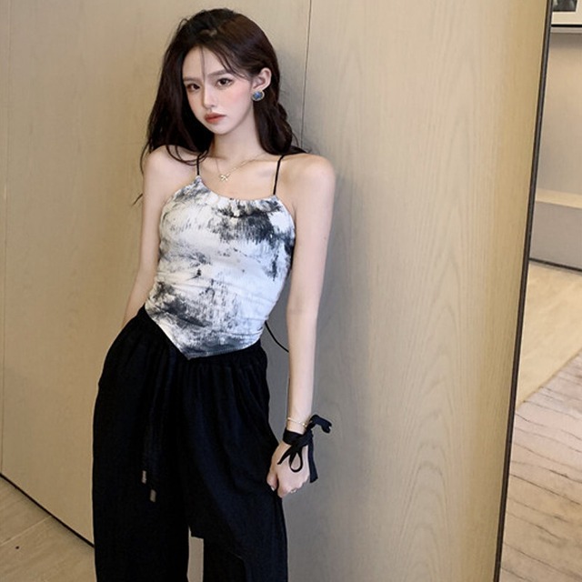 バンドホルターショートトップス サマー ストリート 夏物 ピュア ガールズファッション23238939206